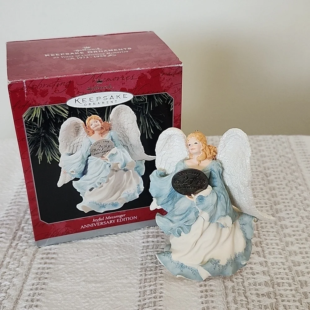 Hallmark keepsake big angel with wings ornament 'joyful messenger' anniversary